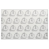 High Wheeler Bicycle Penny Farthing Stoff (Fat Quarter (45,7 x 55,9 cm))