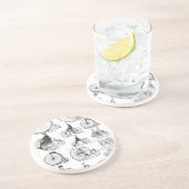 High Wheeler Bicycle Penny Farthing Untersetzer (Seite)