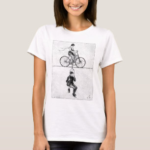 High-Wire Fahrrad - Vintager Circus Cycling Act T-Shirt