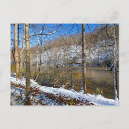 Highbanks Metro park, High Bluffs, im Winter, Ohio Postkarte