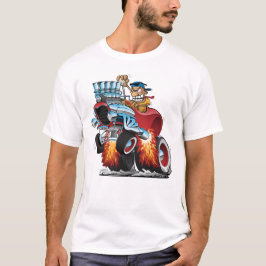 Highboy Frisierte Auto Race Car Cartoon Illustrati T-Shirt