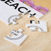 Highcliffe Beach, Dorset Vintage-Zugposter Puzzle (Seite)