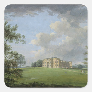 Highcliffe, nahe Christchurch, vom Park Quadratischer Aufkleber
