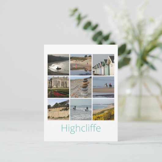 Highcliffe Postkarte (Stehend Vorderseite)
