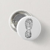 Highcountryhikers wandernder Stiefel (Logo) Button (Vorne & Hinten)