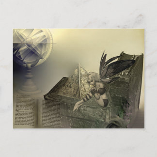 Higher Learning Steampunk Fairy Postcard Postkarte