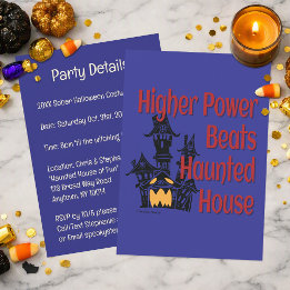 Higher Power Beats Haunted House | Nüchtern Hallow Einladung