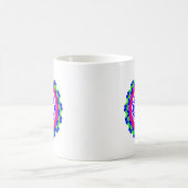 Higher Powered Spiritual Quote Kaleidoscope Design Kaffeetasse (Mittel)