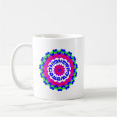 Higher Powered Spiritual Quote Kaleidoscope Design Kaffeetasse (Links)
