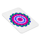 Higher Powered Spiritual Quote Kaleidoscope Design Magnet (Rechte Seite)