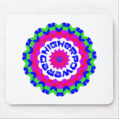 Higher Powered Spiritual Quote Kaleidoscope Design Mousepad (Vorne)