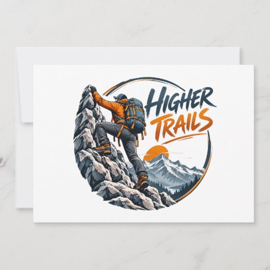 Higher Trails Bergkletter-Abenteuer Einladung (Vorderseite)