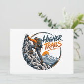 Higher Trails Bergkletter-Abenteuer Einladung (Stehend Vorderseite)