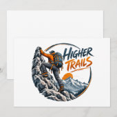 Higher Trails Bergkletter-Abenteuer Einladung (Vorne/Hinten)