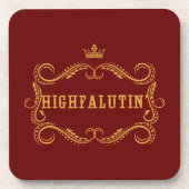 Highfalutin - Funny Country Slang Getränkeuntersetzer (Vorderseite)
