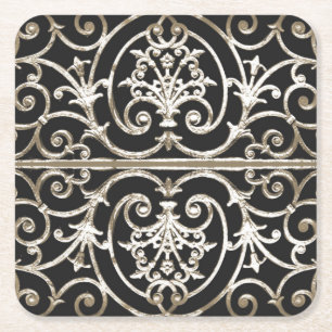 Highgate Iron Rechteckiger Pappuntersetzer