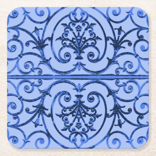 Highgate Iron Rechteckiger Pappuntersetzer (Vorderseite)