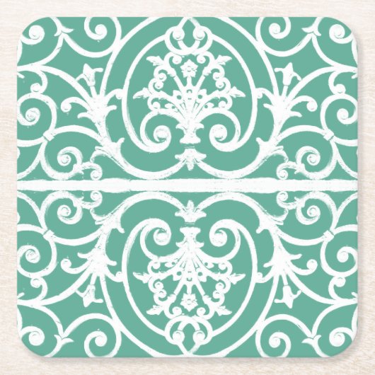 Highgate Iron Rechteckiger Pappuntersetzer (Vorderseite)