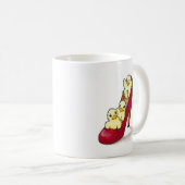 Highheel Küken-Tasse Kaffeetasse (VorderseiteRechts)