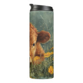 Highland-Baby-Kuh Thermosbecher (Nach rechts gedreht)
