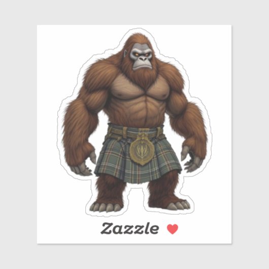 Highland Bigfoot Aufkleber (Blatt)