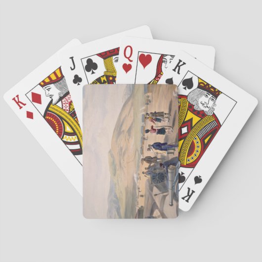 Highland Brigade Camp, plate from 'The Seat of War Spielkarten (Rückseite)