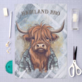 Highland Bro Funny Highland Bull Seidenpapier (Handwerk)