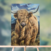 Highland Bull Acrylschild (Neutral)
