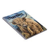 Highland Bull Backpack Notizblock (Rechte Seite)