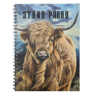 Highland Bull Backpack Notizblock