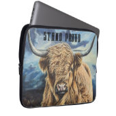 Highland Bull Laptopschutzhülle (Vorne Rechts)
