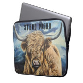 Highland Bull Laptopschutzhülle (Vorderseite Links)