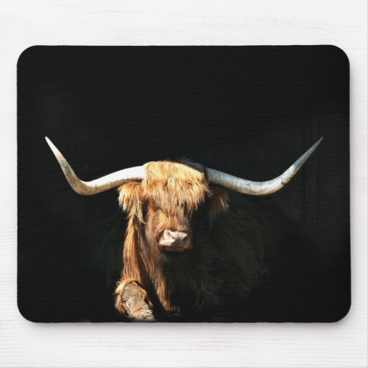 Highland Bull Mousepad (Vorne)