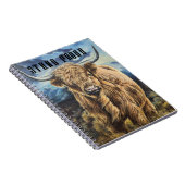 Highland Bull Notizblock (Rechte Seite)