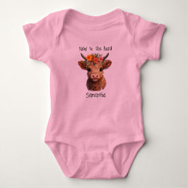 Highland Calf Personalisiert Baby Bodysuit Baby Strampler