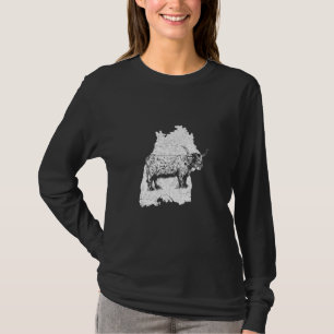 Highland Cattle Breeder Highland Cow Baden württem T-Shirt