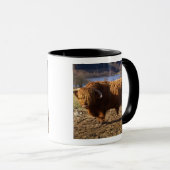 Highland Cattle Bull, Schottland Tasse (VorderseiteRechts)
