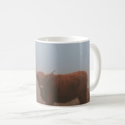 HIGHLAND CATTLE COW KAFFEETASSE (VorderseiteRechts)