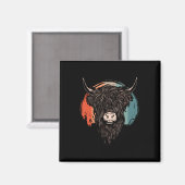 Highland Cattle Magnet (Vorderseite/Rückseite)