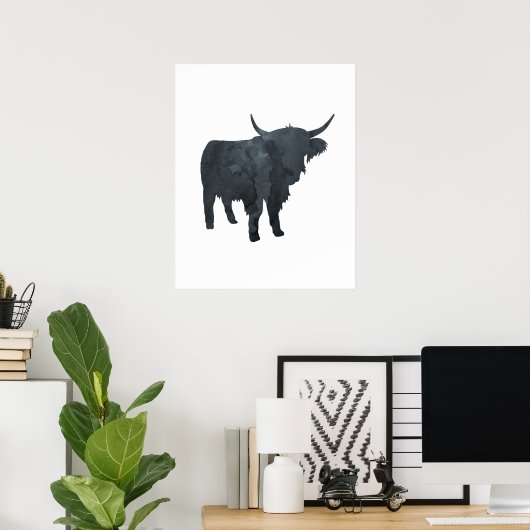 Highland Cattle Poster (Heimbüro)