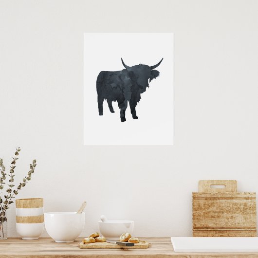 Highland Cattle Poster (Küche)