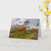 Highland Cattle | Rosa Bonheur Karte (Gelbe Blume)