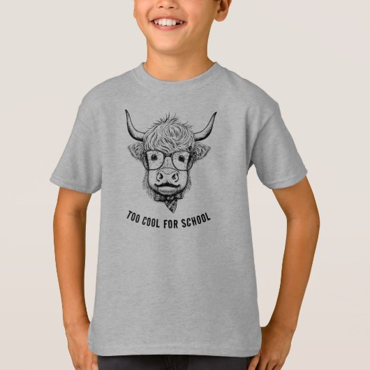 Highland Cattle Scottish Cow transparente Gestaltu T-Shirt (Vorderseite)