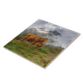 Highland Cattle (von Rosa Bonheur) Fliese (Seite)
