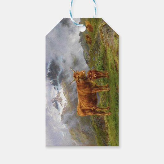 Highland Cattle (von Rosa Bonheur) Geschenkanhänger (Vorderseite)