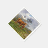 Highland Cattle (von Rosa Bonheur) Serviette (Ecke)