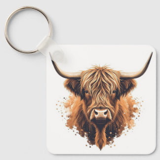 Highland Coo Keyring Schlüsselanhänger