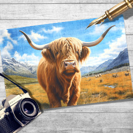 Highland Cow 1 Decoupage Paper Seidenpapier