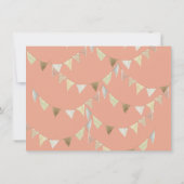 Highland Cow 1st Birthday Party Einladung (Rückseite)