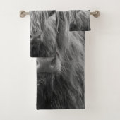 Highland Cow #6 #wall #art Badhandtuch Set (Insitu)